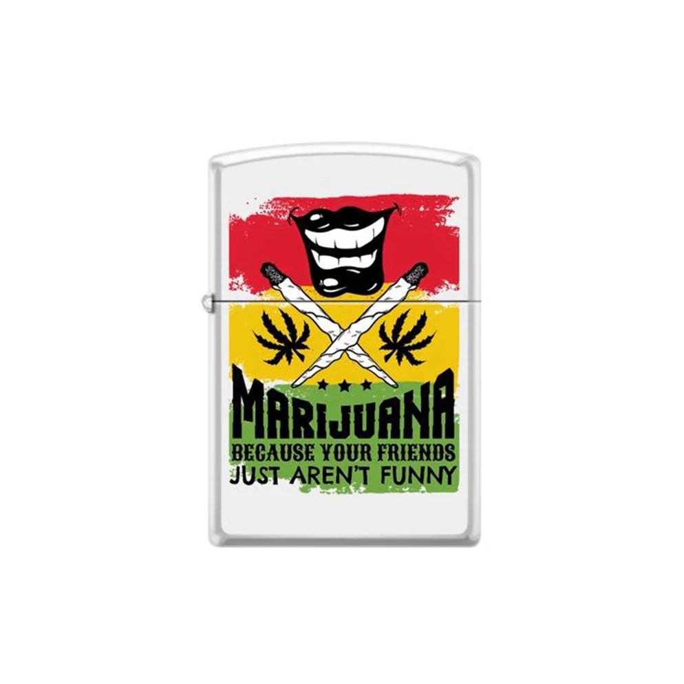 Zippo Lighter - Leaf Marijuana Mouth