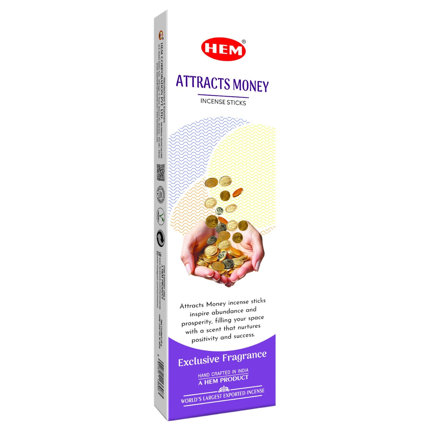 HEM Attracts Money White Series - 20 Sticks