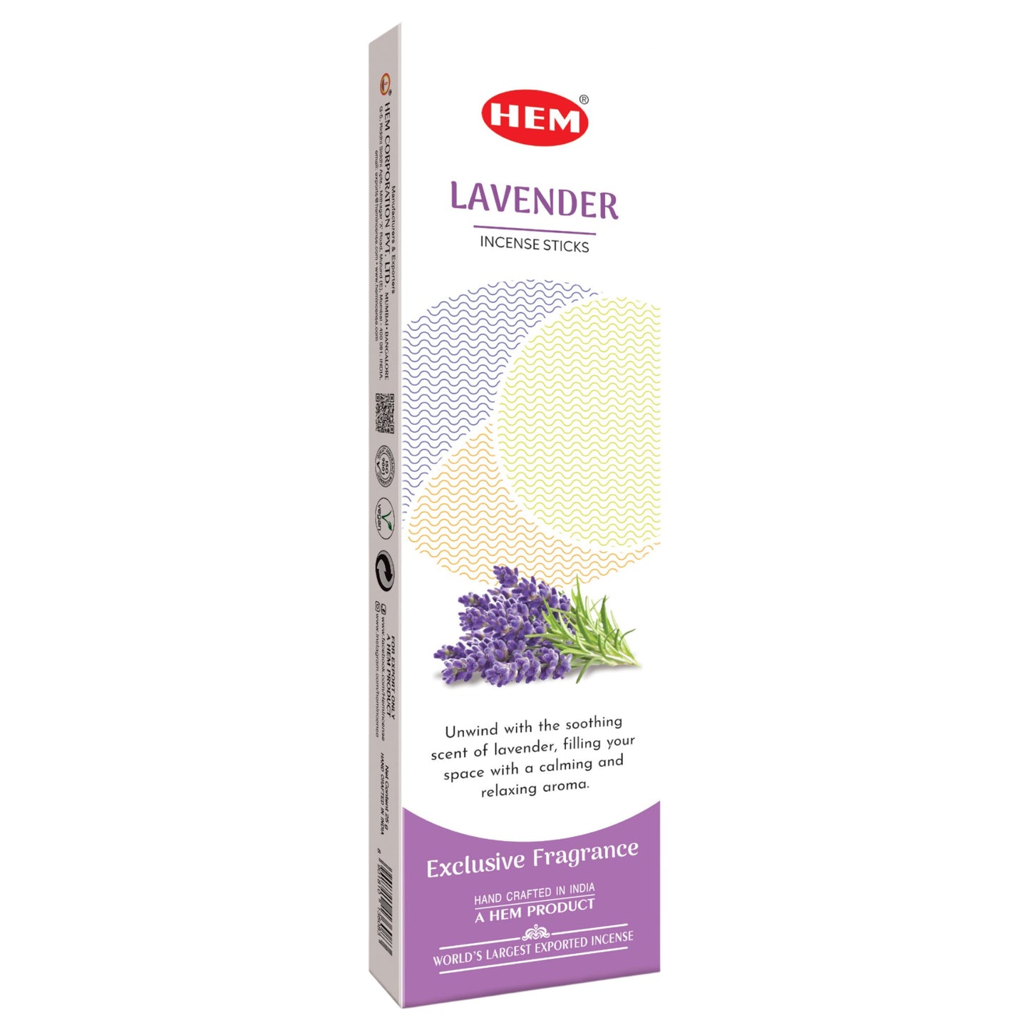 HEM Lavender White Series - 20 Sticks
