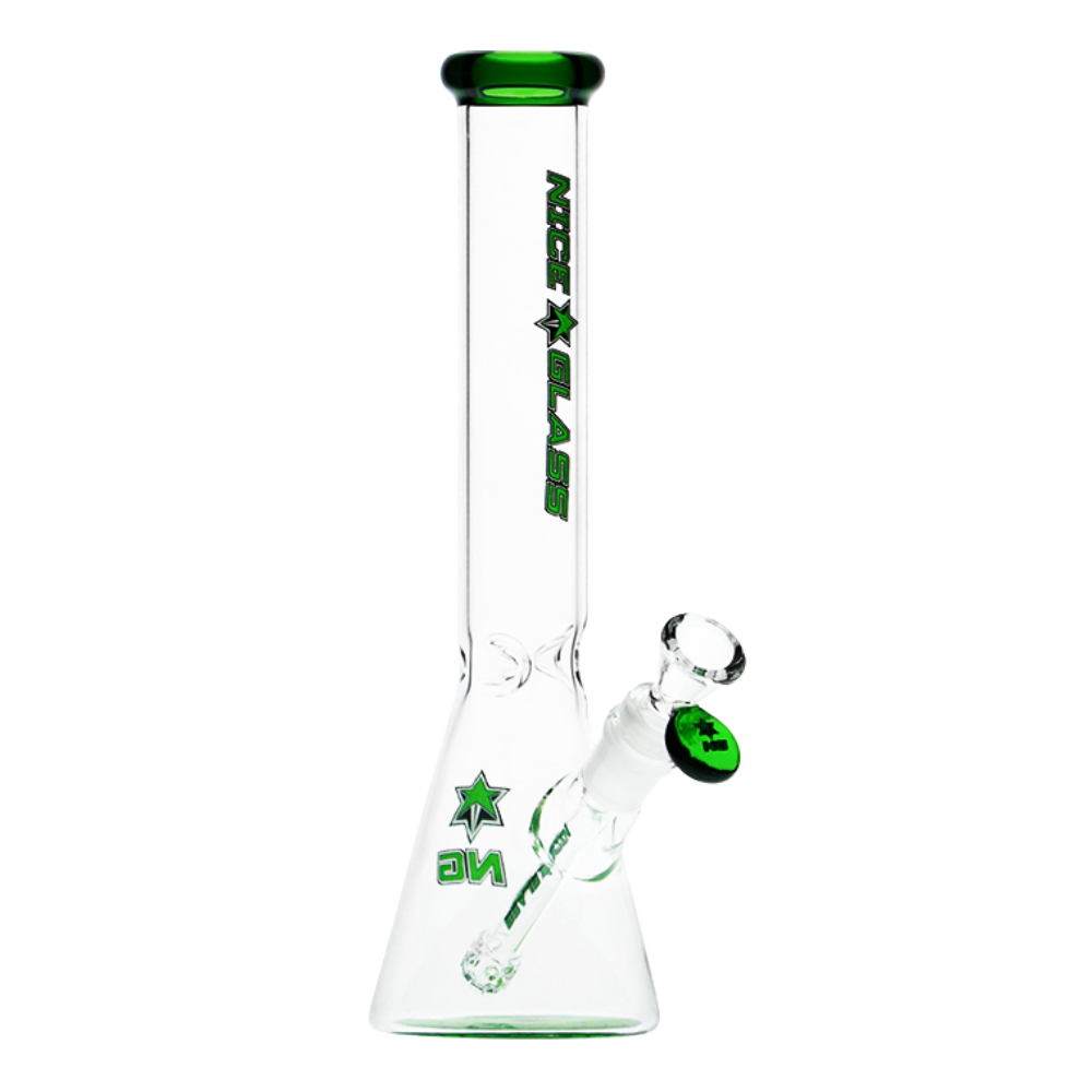 Nice Glass - 11" 7mm Slim Beaker with Bottom Design