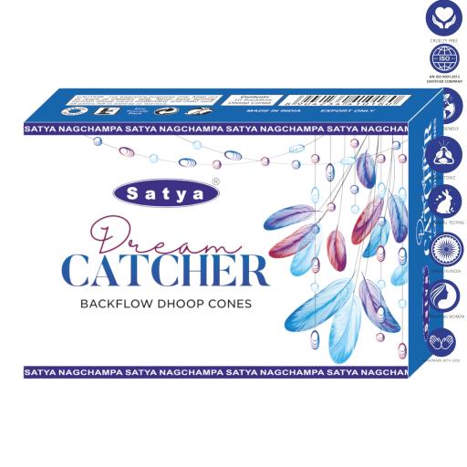 Satya Backflow Cones - Dream Catcher Backflow Dhoop Incense 10 Cones