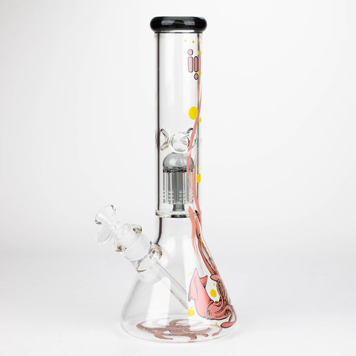Infyniti Untamed 14" 7mm Classic Beaker Water Bong - Octopus - Just the Bong