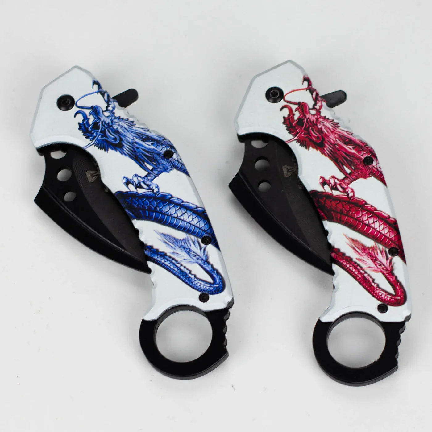Snake Eye - 3" Folding Karambit Blade - Dragon Design