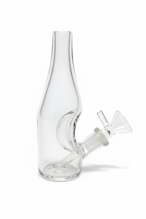 Mini Toke Bottle Glass Bubbler