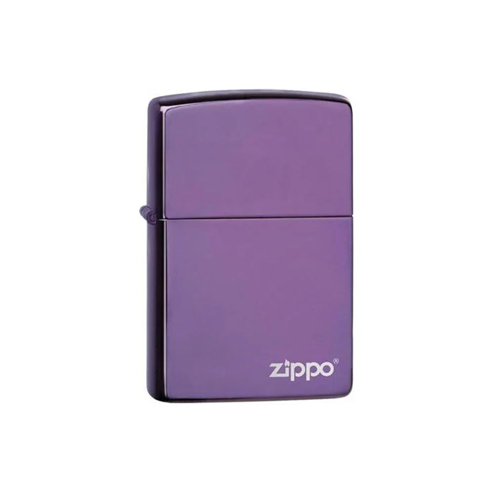 Zippo Lighter - Purple Zippo Logo