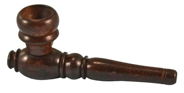 3" Lathe-y Sunday Smooth Wood Smoking Pipe