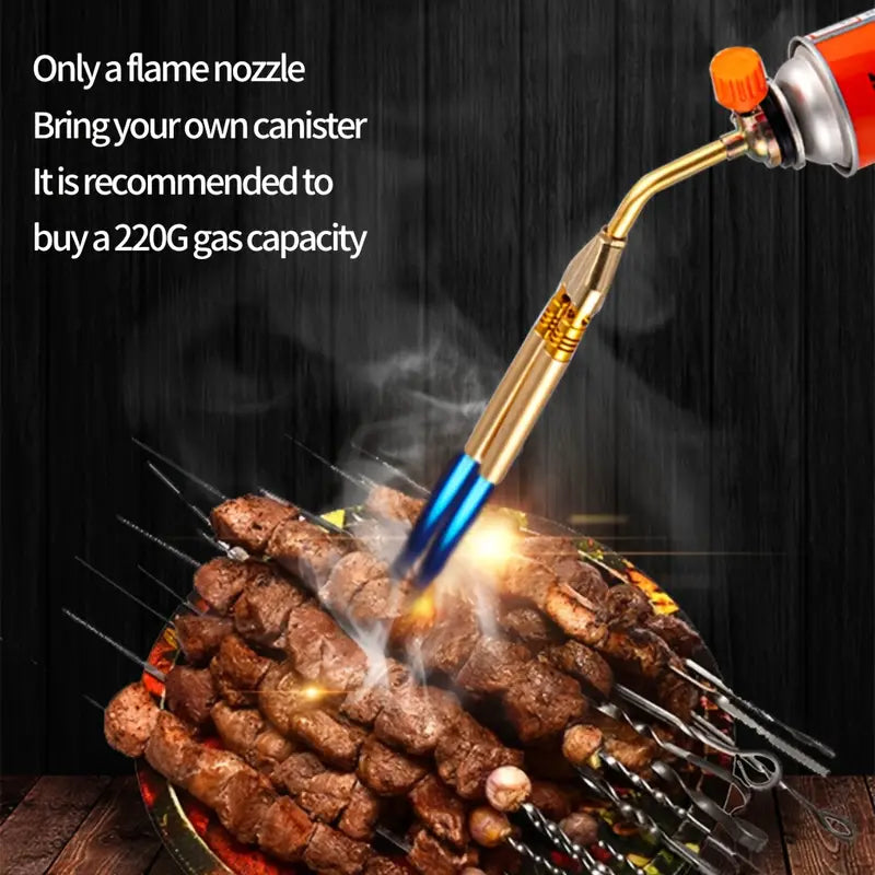 Stainless Steel Dual-Tube Flame Gun Lighter