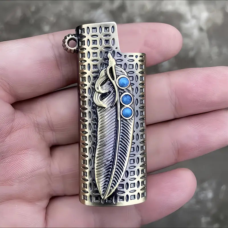Feather Style Grid Lighter Case