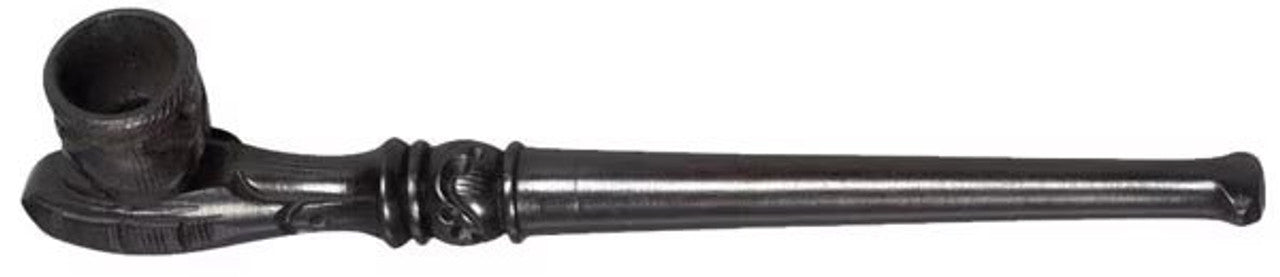 6" Lakeside Reverie Carved Wood Smoking Pipe