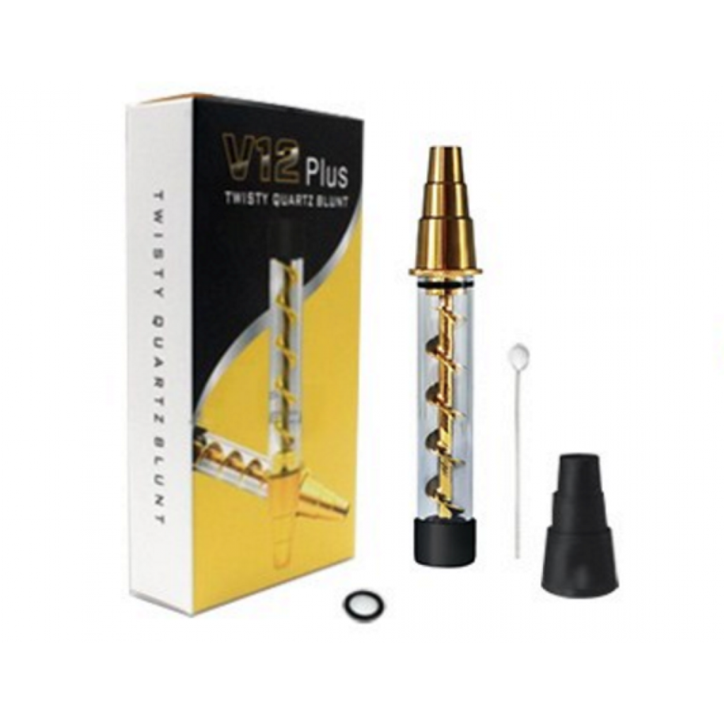 Verre Twisty Blunt V12 Plus Herbe Sèche