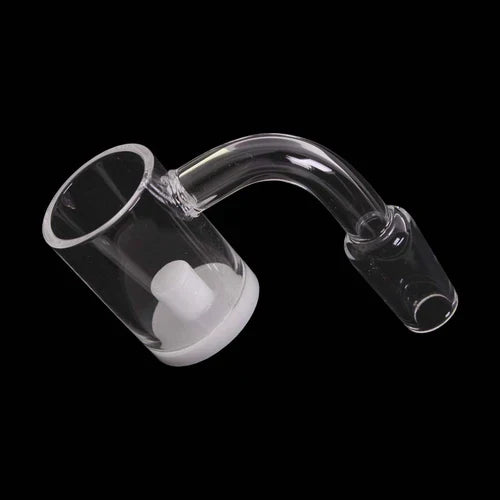 14mm 90 Degree Flat Opaque Bottom Domeless Banger - Male