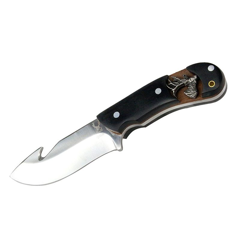 The Bone Edge - 6.25" Black Deer Pattern Hunting Knife