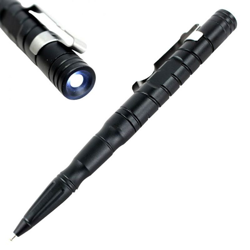 6″ Tactical Pen w/ LED Light