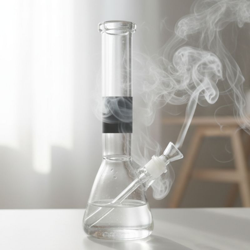Xtreme - 14" 7mm Beaker w/ Coloured Neck