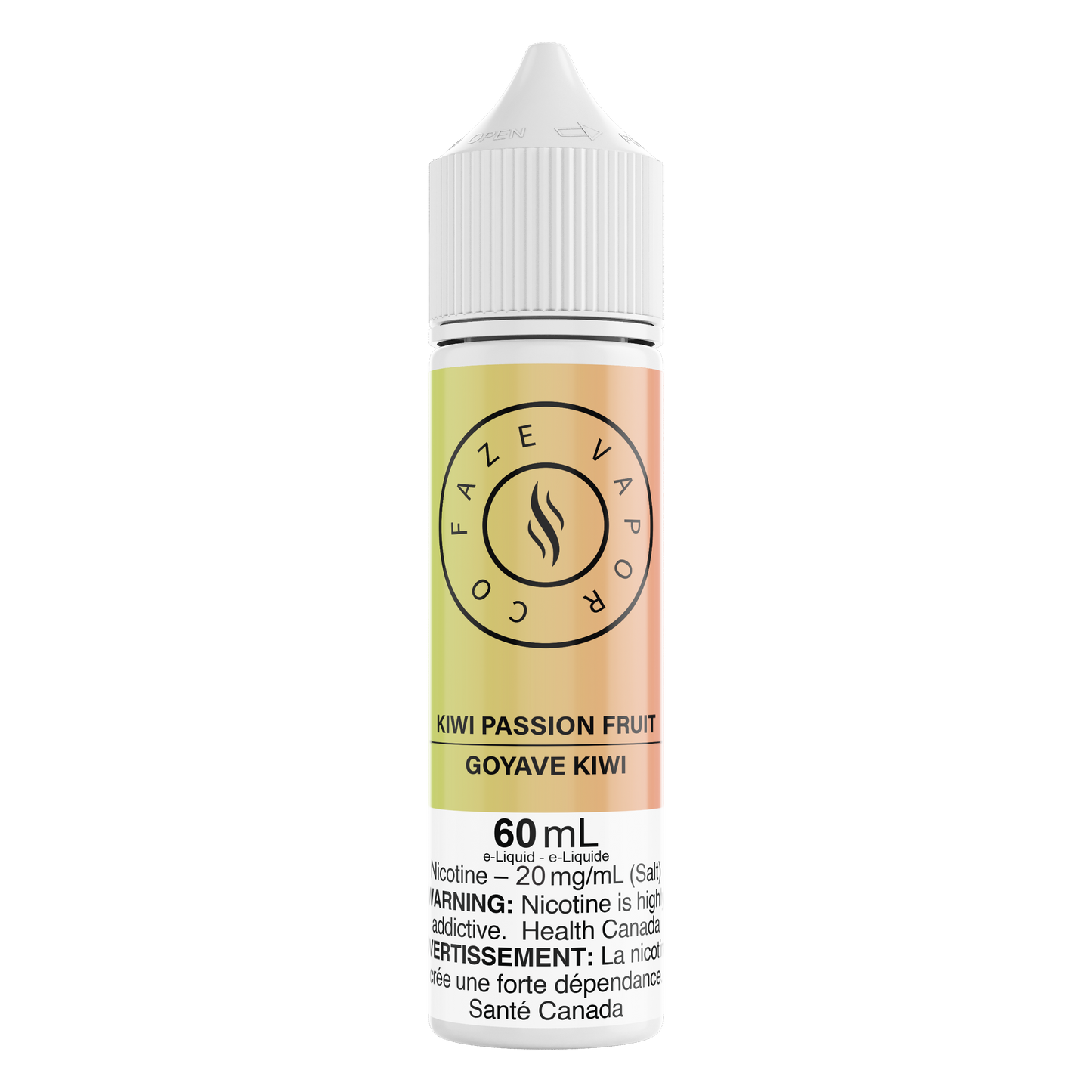 Faze Vapor Co 60mL Salts - Kiwi Passion Fruit (+Guava)