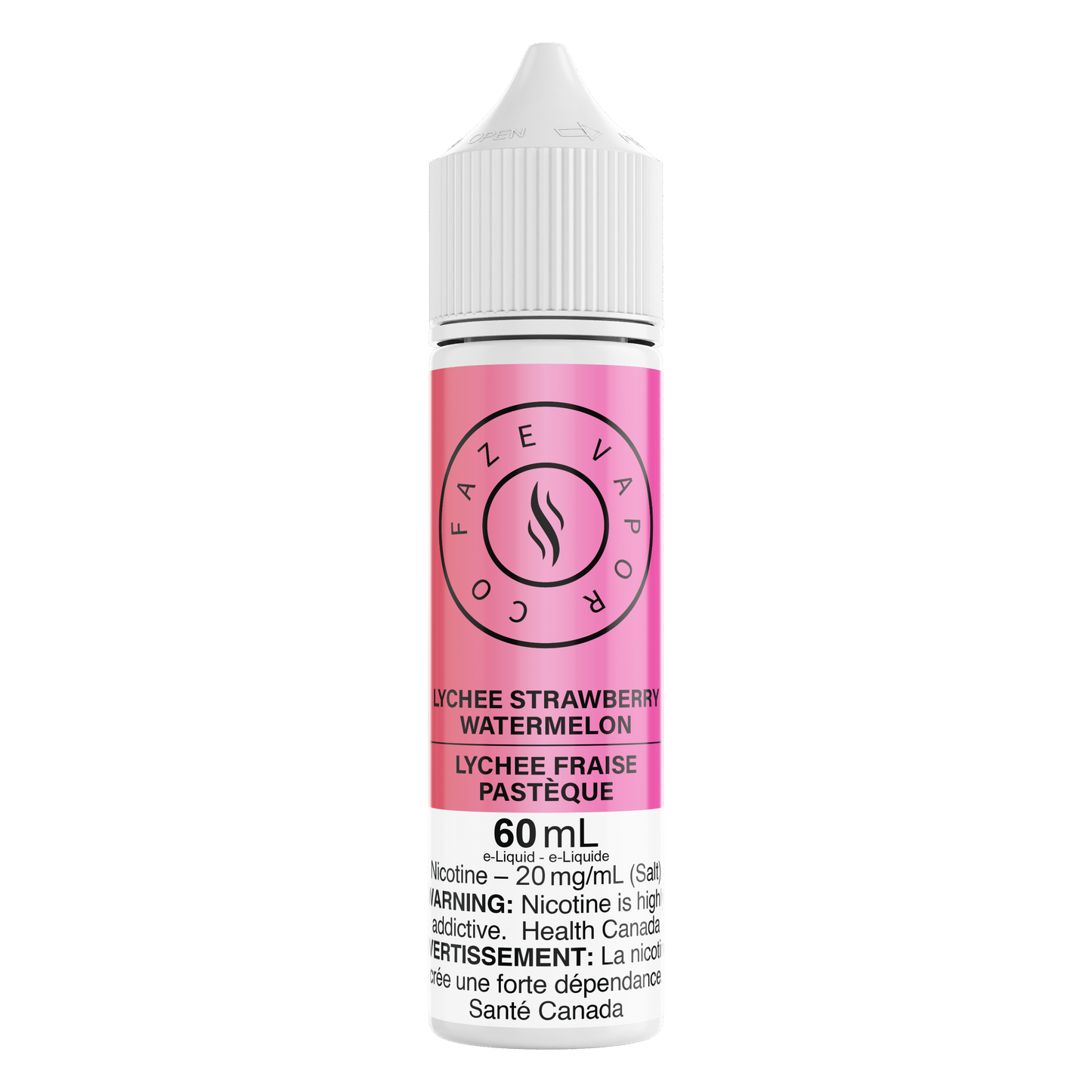 Faze Vapor Co 60mL Salts - Lychee Strawberry Watermelon