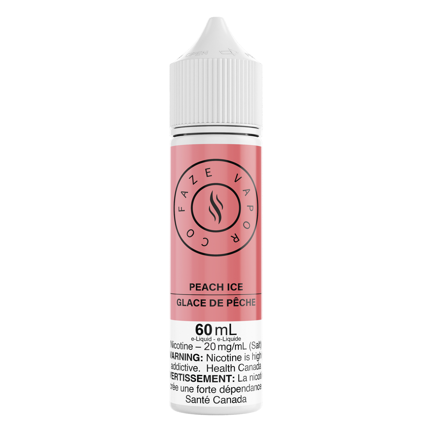 Faze Vapor Co 60mL Salts - Peach Ice