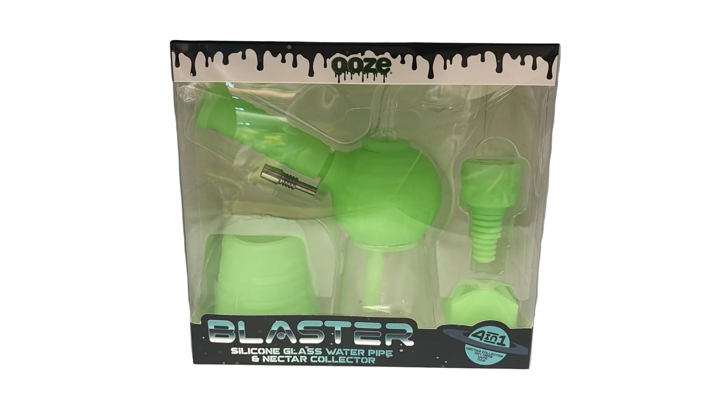 Ooze Blaster - Plate-forme hybride 4 en 1 en verre et silicone avec bang