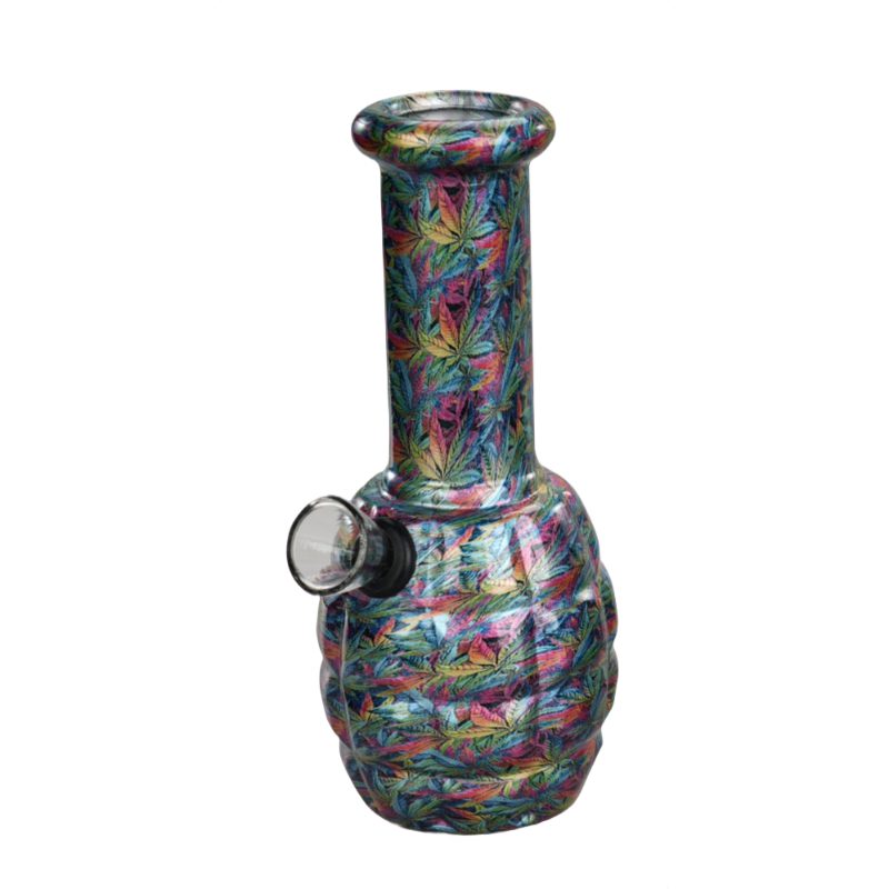 6” PsyLeaf Art Glass Bong