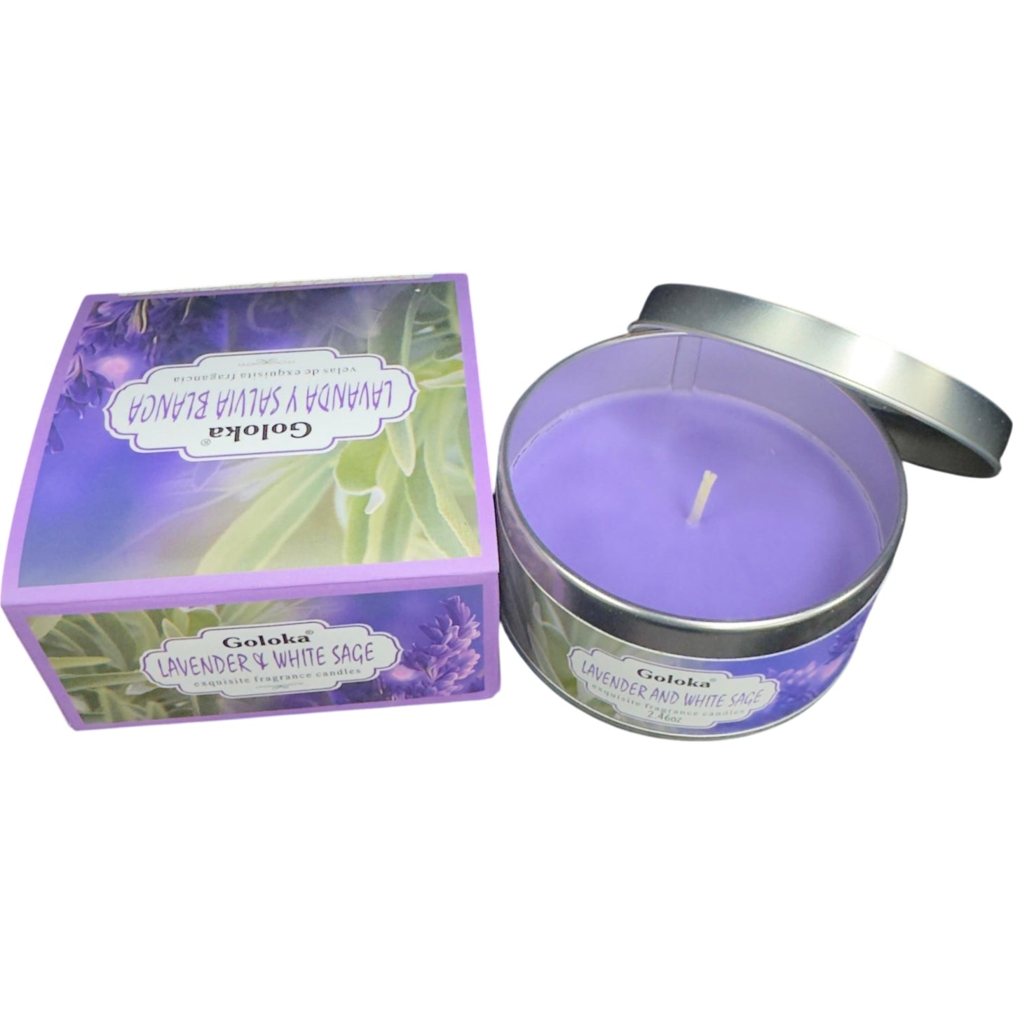 Goloka - Lavender & White Sage Candle - 2.4oz