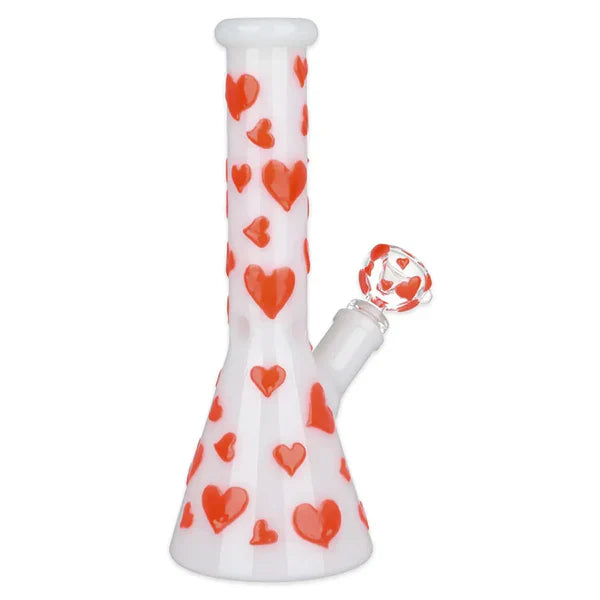 Valentine's Day Heart - 10" Glow in the Dark Beaker