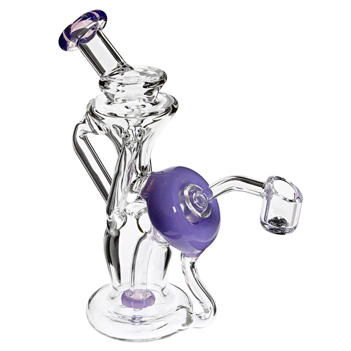 Plain Jane Glass 6.5" Donut Recycler Rig