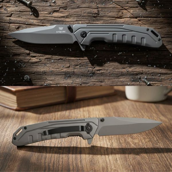 Xtreme - 8.66" Grey Ghost Foldable Pocket Knife