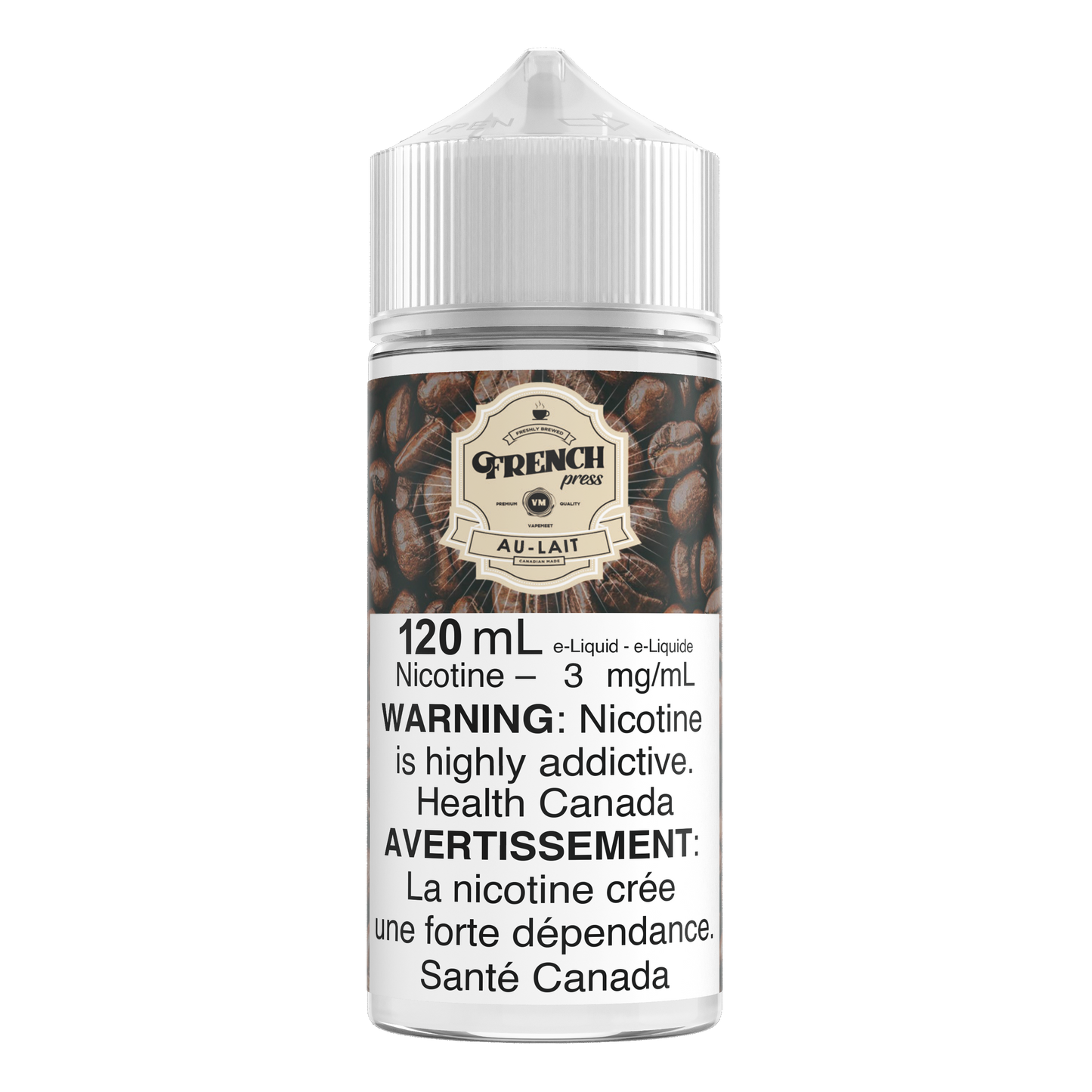 French Press 120mL E-liquid - Au-lait