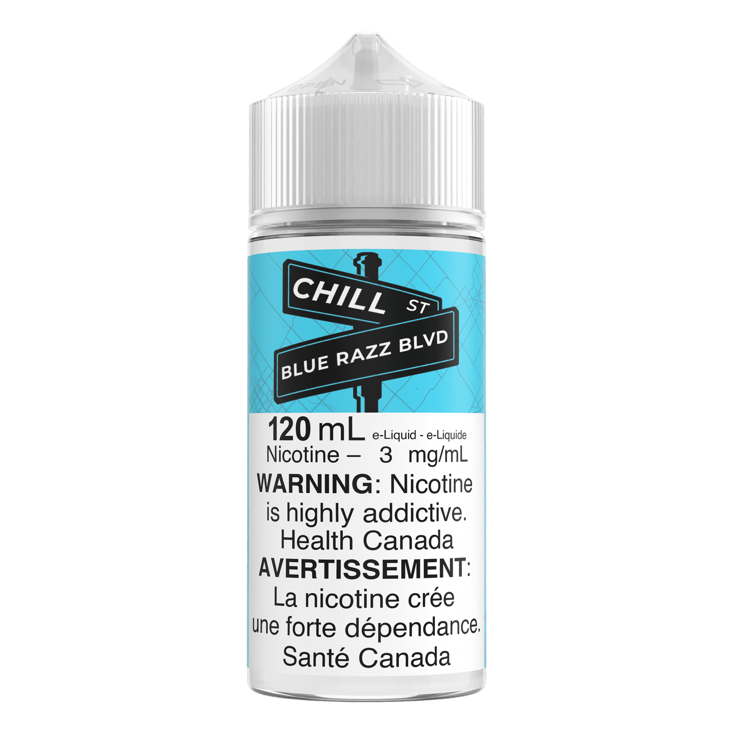 Chill St. 120mL E-liquid - Blue Razz BLVD