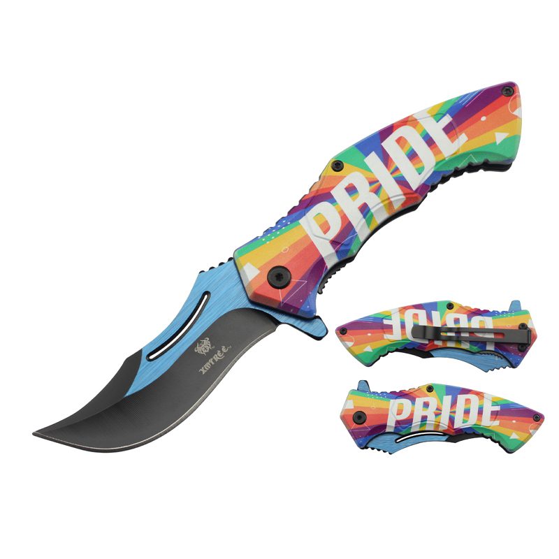 Xtreme - 8.07″ Happy Pride Foldable Pocket Knife