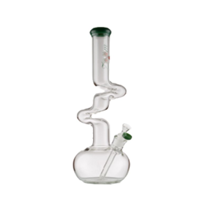 16″ 7mm Glass Bong - Green A