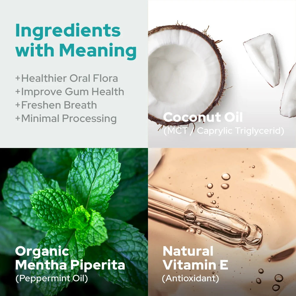 Plant of Life - 8oz Coconut Mint Natural Mouth Pulling Oil