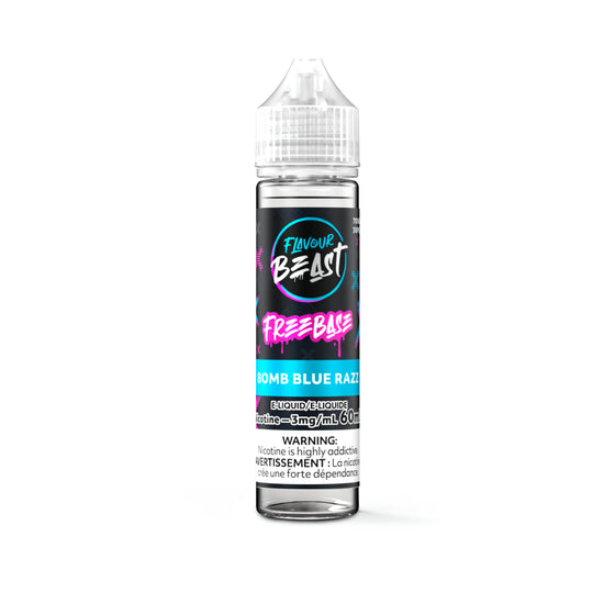 free base vape juice Flavour Beast E-Liquid Freebase - Bomb Blue Razz