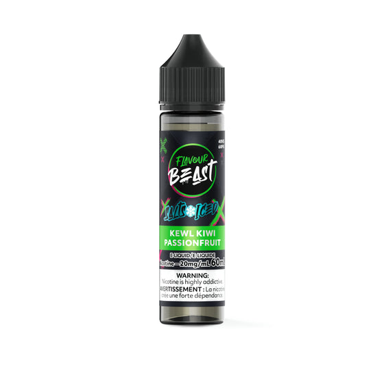 Flavour Beast E-Liquid 60mL Salts - Kewl Kiwi Passionfruit