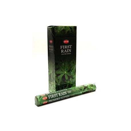 HEM First Rain 9″ Incense Sticks – Hex Box (20g)