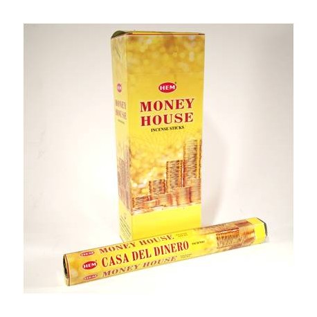 HEM Money House 9″ Incense Sticks – Hex Box (20g)