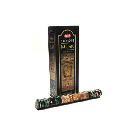 HEM Musk 9″ Incense Sticks – Hex Box (20g)