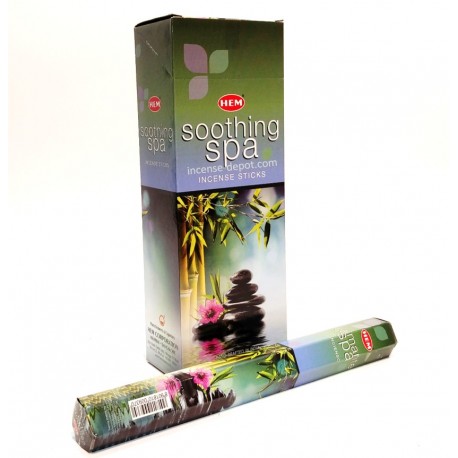 HEM Soothing SPA 9″ Incense Sticks – Hex Box (20g)