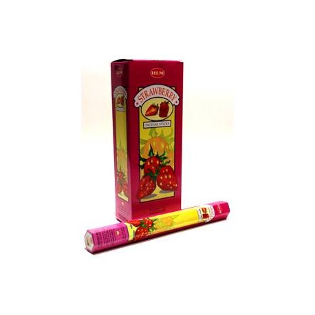 HEM Strawberry 9″ Incense Sticks – Hex Box (20g)