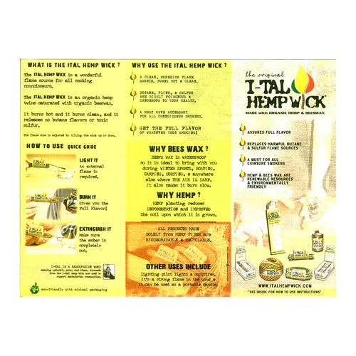 I-Tal - 3.5ft Hemp Wick