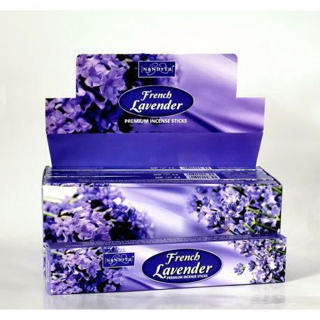 Nandita - French Lavender Incense Natural & Organic Hand-rolled Masala Incense Sticks 15g