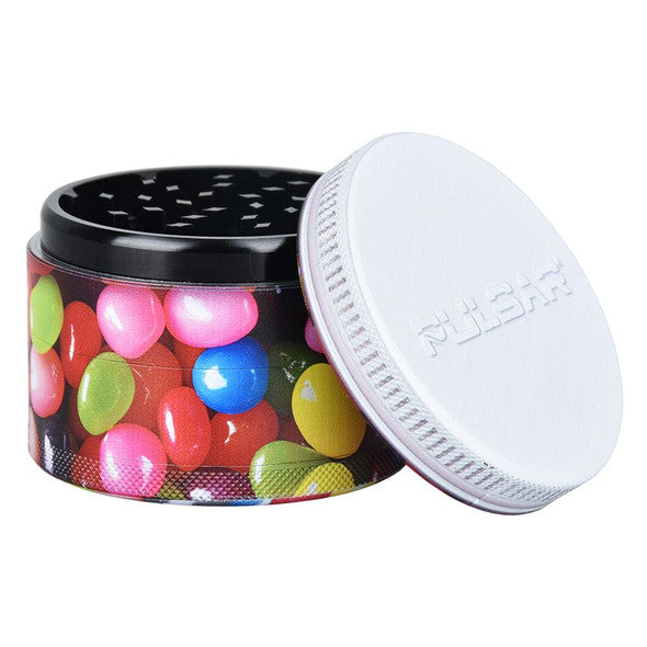 Pulsar 2.5" 4-Pc Aluminum Grinder - Jelly Beans Design Series