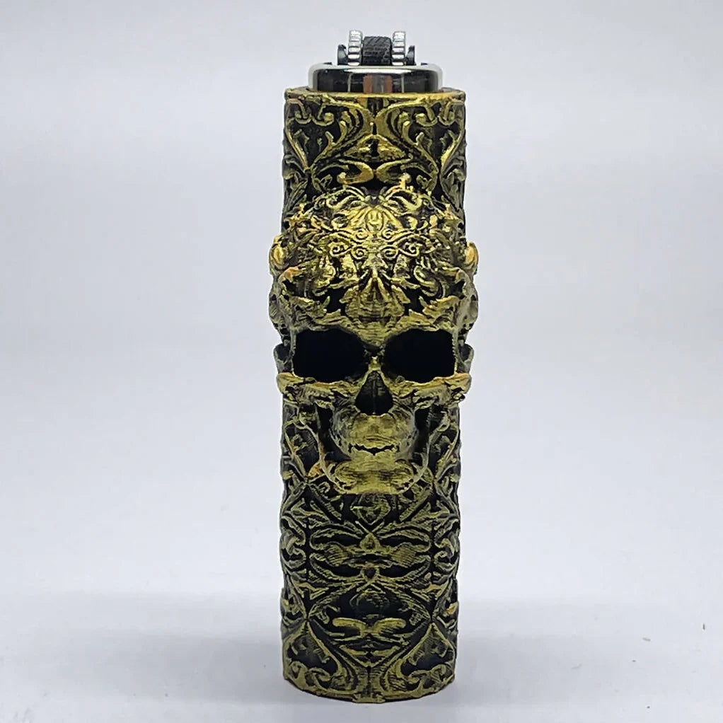 Unique Skull Case Cover for Mini Clipper Lighter