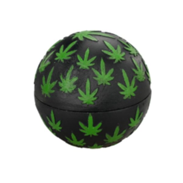 55mm Midnight Leaf Sphere Black Grinder