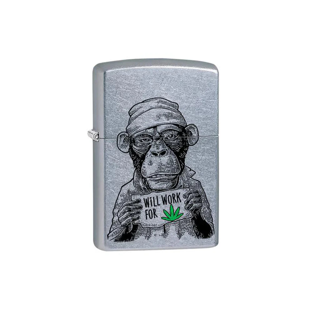 Zippo Lighter - Monkey Workin For Weed