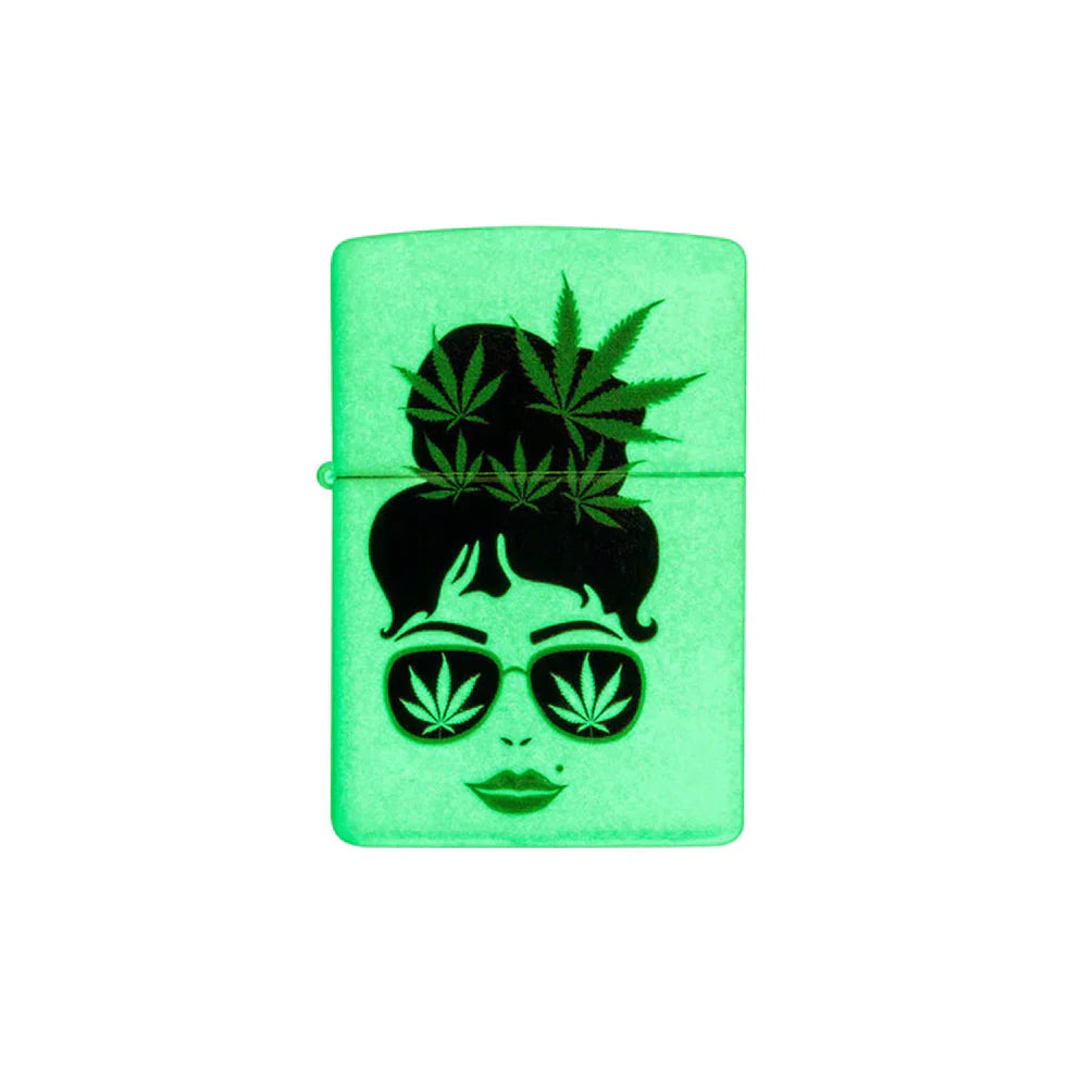 Zippo Lighter - Cannabis Girl Design