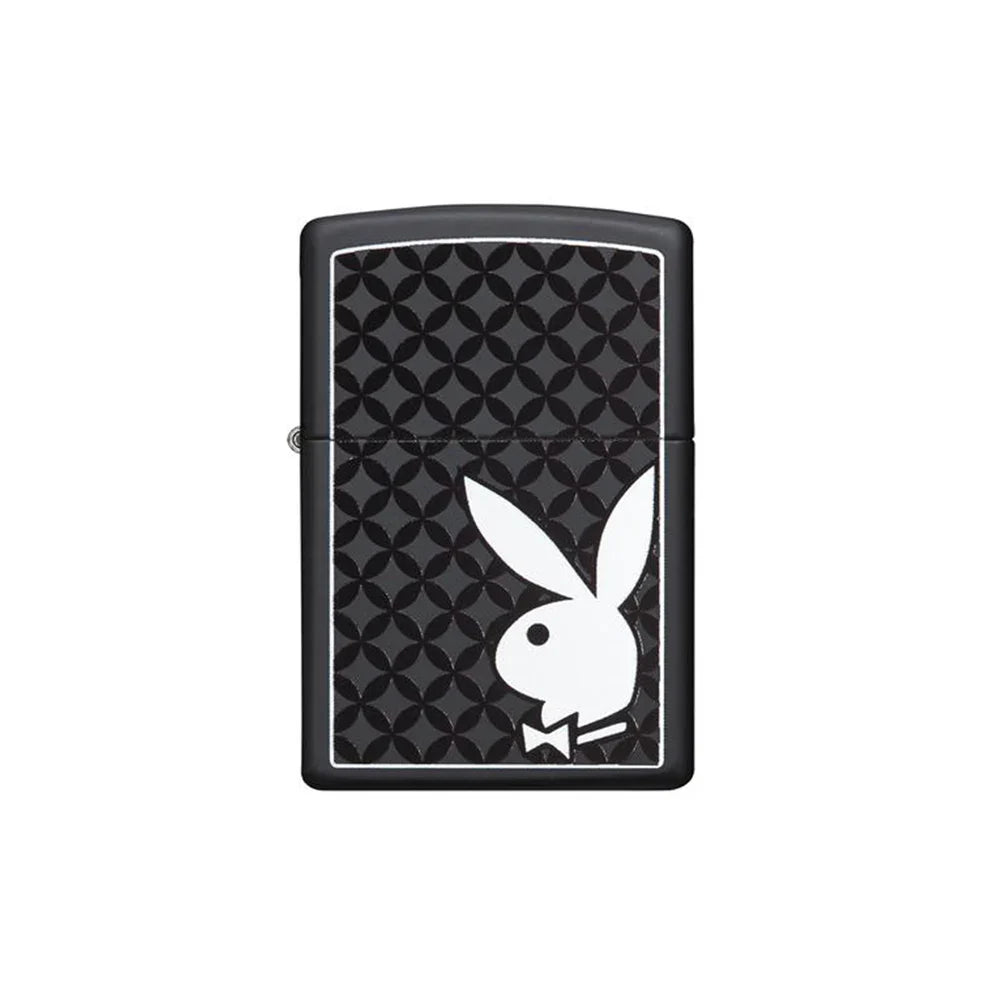 Zippo Lighter - Black Matte Playboy