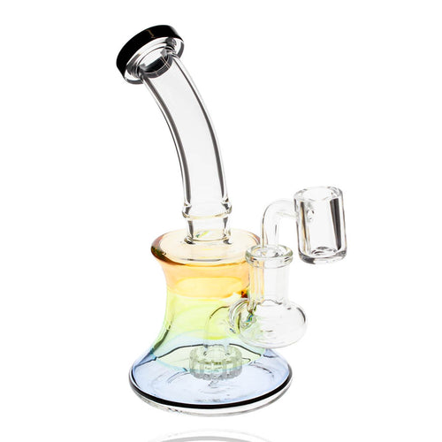 Plain Jane Glass - 6" Rainbow Rig avec Matrix Perc