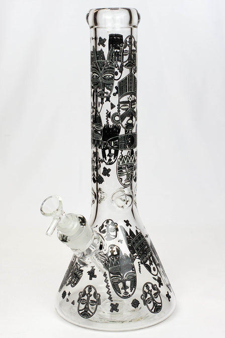 Bong en verre 14" 7mm qui brille dans le noir
