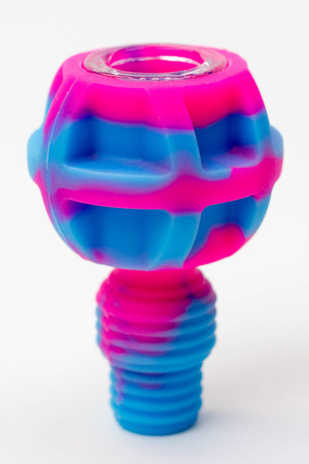 Bol en silicone 2 en 1 avec bol en verre multi-trous